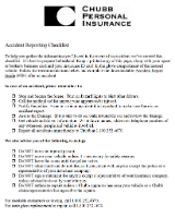 Accident Reporting Checklist